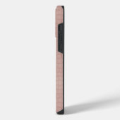 Coque Pour Pour iPhone 14 Pro Max Impression de texture d'alligator rose (Côté gauche)