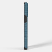 Coque Pour Pour iPhone 14 Pro Max Impression de texture d'alligator turquoise (Côté droit)