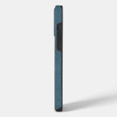 Coque Pour Pour iPhone 14 Pro Max Impression de texture d'alligator turquoise (Côté gauche)