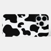 Coque Pour Pour iPhone 14 Pro Max Impression de vache noire et blanche (Verso Horizontal)