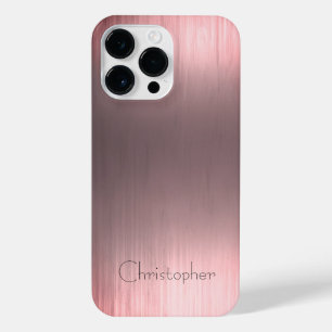 Coque Pour Pour iPhone 14 Pro Max Impression en acier inoxydable en bronze de titane
