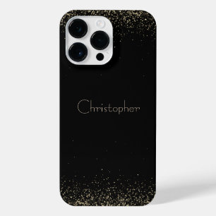 Coque Pour Pour iPhone 14 Pro Max Impression en acier inoxydable noir titane