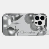 Coque Pour Pour iPhone 14 Pro Max Impression en acier inoxydable titane (Verso Horizontal)