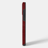 Coque Pour Pour iPhone 14 Pro Max Impression en cuir rouge Lizard (Côté gauche)