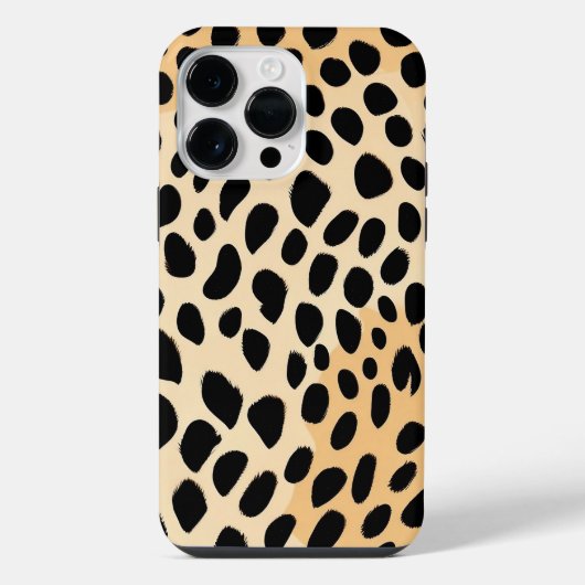 Coque Pour Pour iPhone 14 Pro Max Impression léopard (Verso)