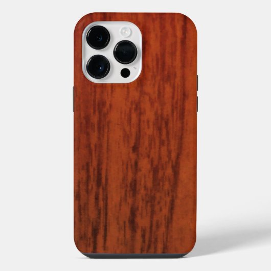 Coque Pour Pour iPhone 14 Pro Max Impression sur bois d'acajou (Verso)