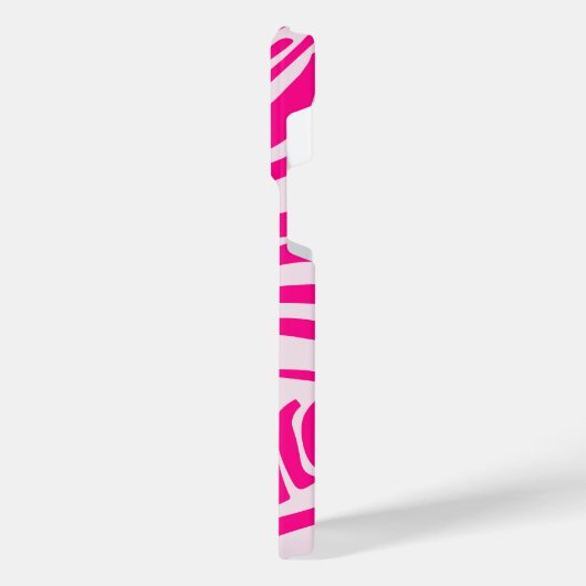 Coque Pour Pour iPhone 14 Pro Max Impression zèbre rose (Côté gauche)