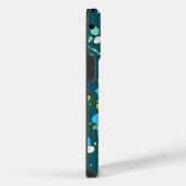 Coque Pour Pour iPhone 14 Pro Max Initiales Cool Green Paint Splatter (Côté droit)