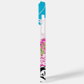 Coque Pour Pour iPhone 14 Pro Max Inséparable Birdcage Pink Aqua Damask coque iphone (Verso / Gauche)