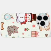 Coque Pour Pour iPhone 14 Pro Max iPhone 14 Pro Max Coque - Chat snowman (Verso (horizontal))