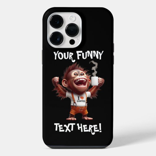 Coque Pour Pour iPhone 14 Pro Max J' ♥ Café (Verso)