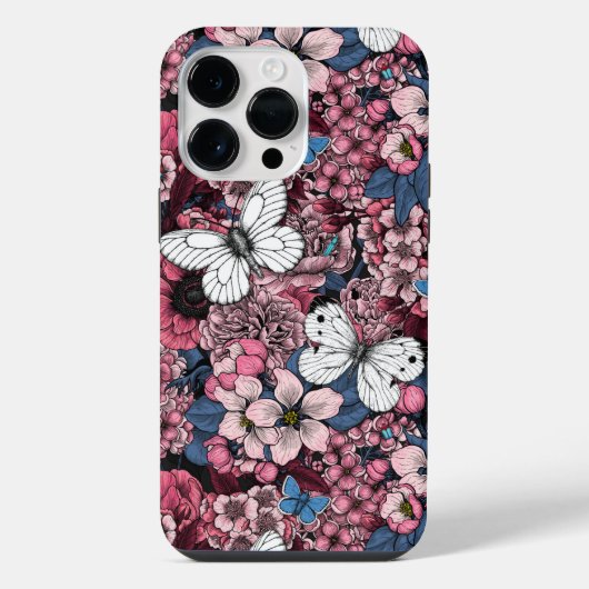 Coque Pour Pour iPhone 14 Pro Max Jardin printanier (Verso)