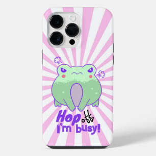 Coque Pour Pour iPhone 14 Pro Max Jolie grenouille en colère kawaii cadeau starburst
