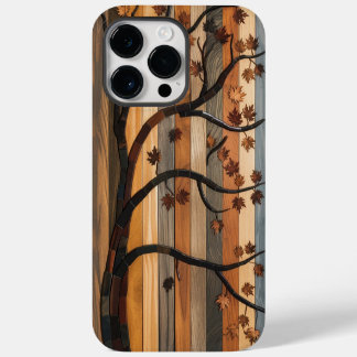 Coque Pour Pour iPhone 14 Pro Max L’art de la nature : Arbre en bois Mosaïque Téléph
