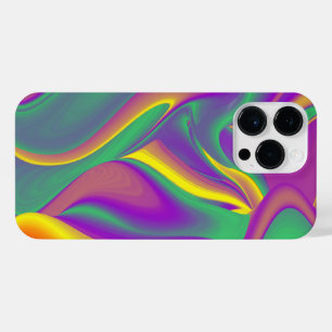 Coque Pour Pour iPhone 14 Pro Max La magie des couleurs Abstrait Rainbowart 3D