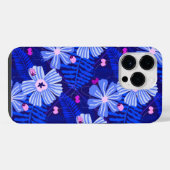 Coque Pour Pour iPhone 14 Pro Max Ladybug & Fleur sauvage Midnight Blue (Verso Horizontal)