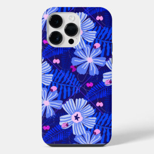 Coque Pour Pour iPhone 14 Pro Max Ladybug & Fleur sauvage Midnight Blue