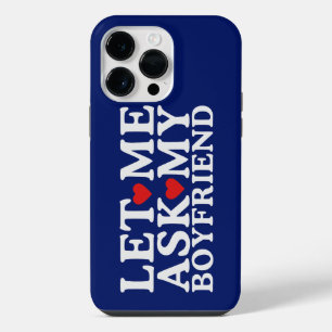 Coque Pour Pour iPhone 14 Pro Max Laissez-Moi Demander à Mon Petit Ami Saint-Valenti