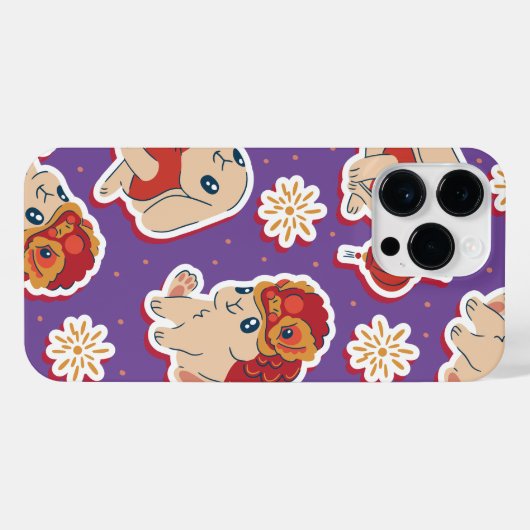 Coque Pour Pour iPhone 14 Pro Max Lapin chinois - Zodiac Bunny (Verso Horizontal)