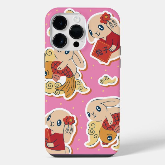 Coque Pour Pour iPhone 14 Pro Max Lapin du zodiaque chinois (Verso)