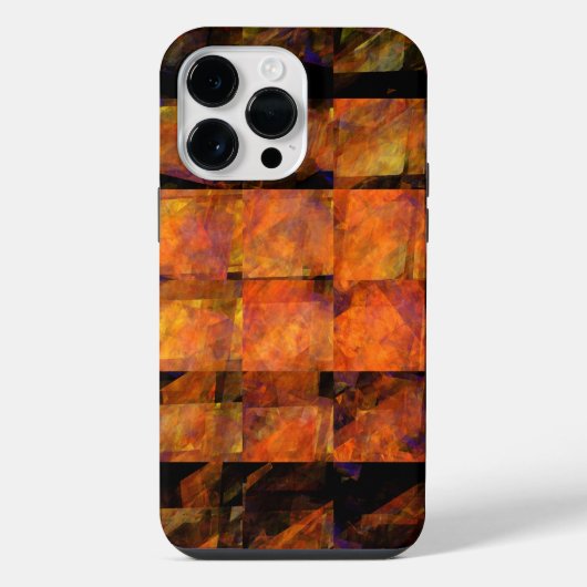 Coque Pour Pour iPhone 14 Pro Max L'art de feu géométrique abstrait moderne pour le (Verso)