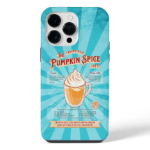 Latte épice Citrouille vintage - Poster de la rece
