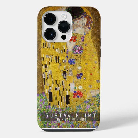 Coque Pour Pour iPhone 14 Pro Max Le Baiser - Gustav Klimt (Verso)