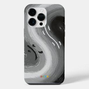 Coque Pour Pour iPhone 14 Pro Max L'eau et le feu sont comme Yin et Yang en harmonie