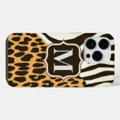 Coque Pour Pour iPhone 14 Pro Max Léopard et zèbre (Verso Horizontal)