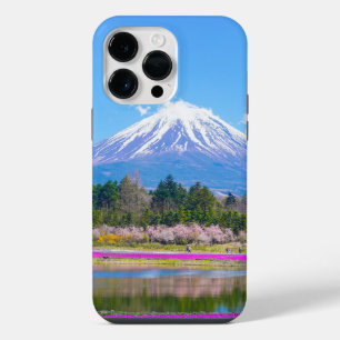 Coque Pour Pour iPhone 14 Pro Max Les arbres et fleurs du Mont Fuji