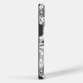 Coque Pour Pour iPhone 14 Pro Max Libellule et fleurs doodle (Côté droit)
