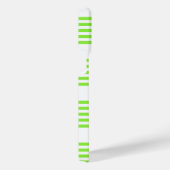Coque Pour Pour iPhone 14 Pro Max Lime vert et blanc cinq bandes motif (Côté droit)