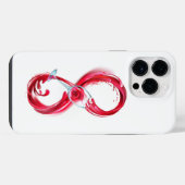 Coque Pour Pour iPhone 14 Pro Max L'infini avec du vin rouge (Verso Horizontal)