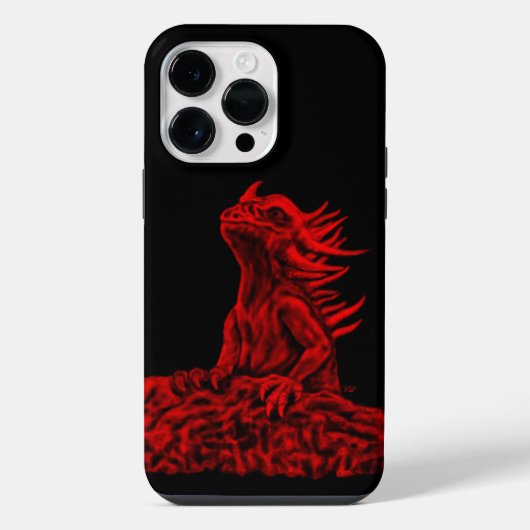 Coque Pour Pour iPhone 14 Pro Max Little red Dragon (Verso)