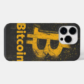 Coque Pour Pour iPhone 14 Pro Max Logo Bitcoin Brisé Création Crypto Blockchain (Verso Horizontal)