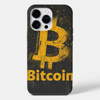 Coque Pour Pour iPhone 14 Pro Max Logo de Shattered Bitcoin Crypto Blockchain