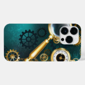 Coque Pour Pour iPhone 14 Pro Max Loupe en style Steampunk (Verso Horizontal)