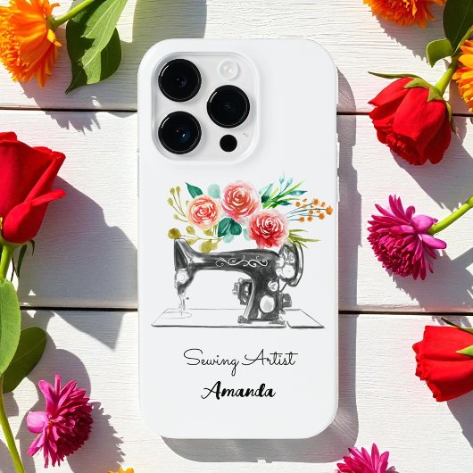 Coque Pour Pour iPhone 14 Pro Max Machine à coudre Cuisinier Quilter