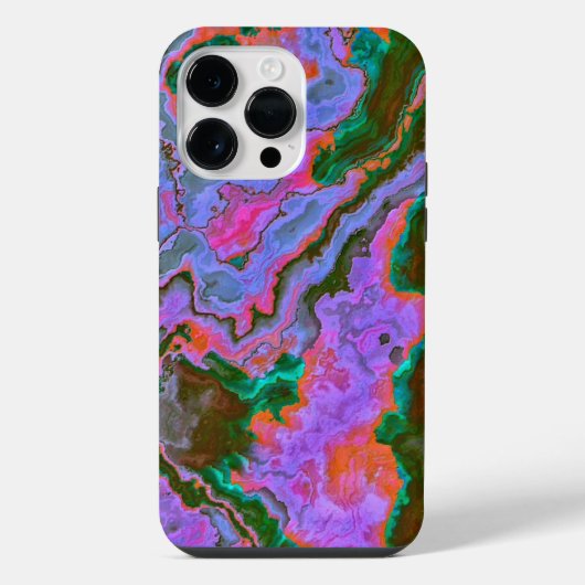 Coque Pour Pour iPhone 14 Pro Max Marbre acidulé  (Verso)