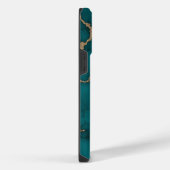Coque Pour Pour iPhone 14 Pro Max Marbre Moderne Vert Doré (Côté droit)