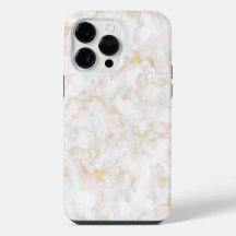 marbre or blanc rose coque iphone