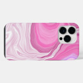 Coque Pour Pour iPhone 14 Pro Max Marbre rose et blanc Faux (Verso Horizontal)