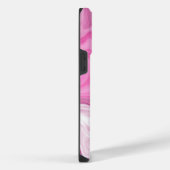 Coque Pour Pour iPhone 14 Pro Max Marbre rose et blanc Faux (Côté droit)