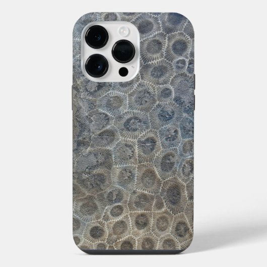 Coque Pour Pour iPhone 14 Pro Max Michigan Petoskey Stone Design (Verso)