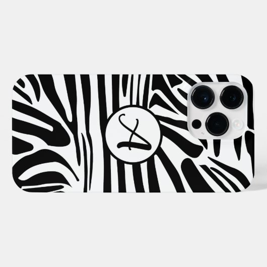 Coque Pour Pour iPhone 14 Pro Max Modèle Zebra (Verso Horizontal)
