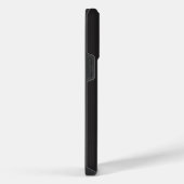 Coque Pour Pour iPhone 14 Pro Max Modern Minimalist Black Executive QR Code Monogram (Côté droit)