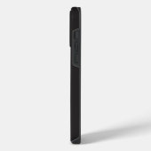 Coque Pour Pour iPhone 14 Pro Max Modern Minimalist Black Executive QR Code Monogram (Côté gauche)