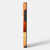 Coque Pour Pour iPhone 14 Pro Max Moderne Abstrait Orange Rouge Vanille Graphique Fr (Côté gauche)