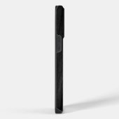 Coque Pour Pour iPhone 14 Pro Max Moderne élégant monogramme initial bois noir (Côté droit)