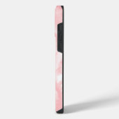 Coque Pour Pour iPhone 14 Pro Max Monogramme Initial Aquarelle Rose (Côté gauche)